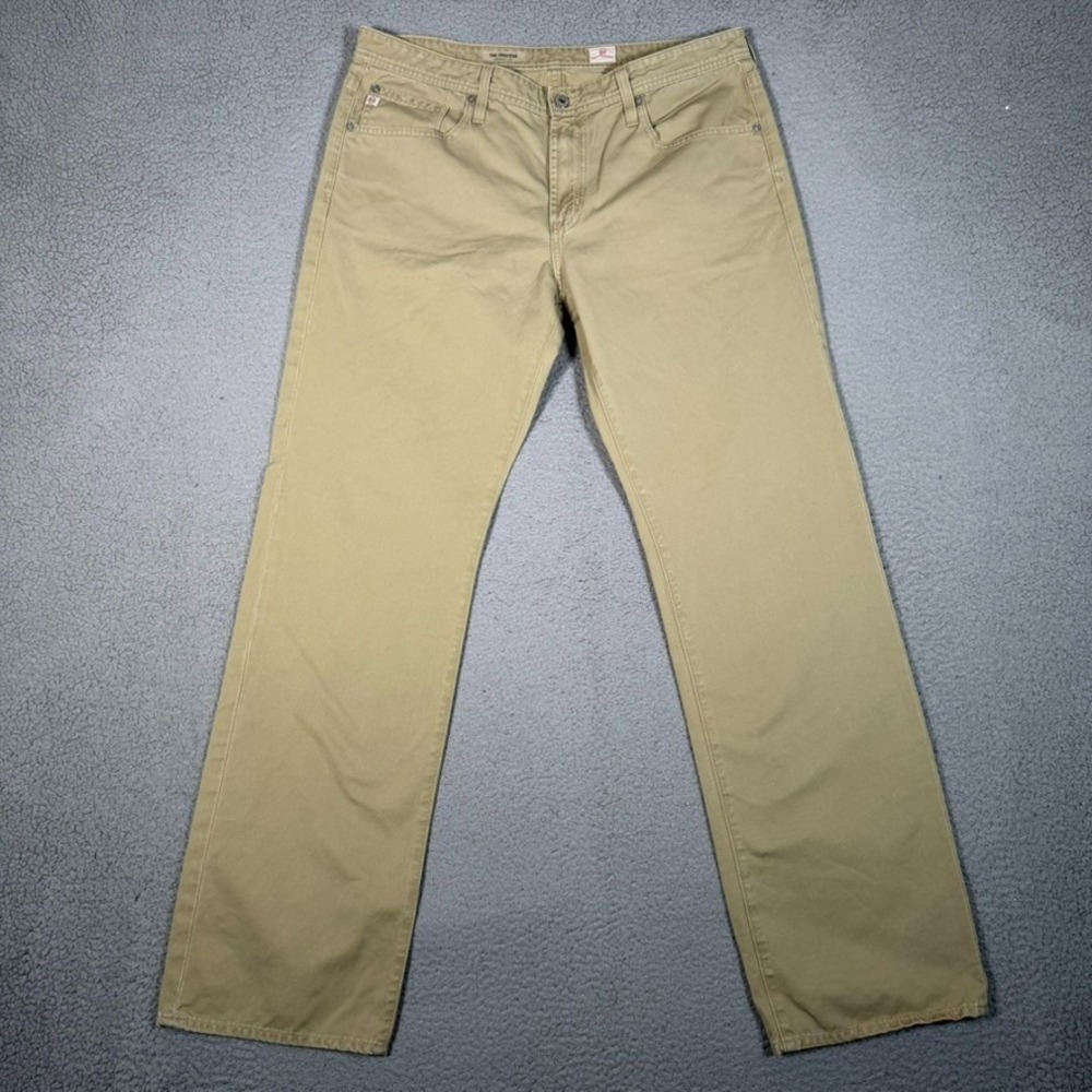 AG Adriano Goldschmied Pants Mens 36x33 Brown Protege Straight Leg Chino Preppy
